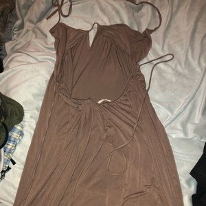 Halter top Maxi dress with slits on side